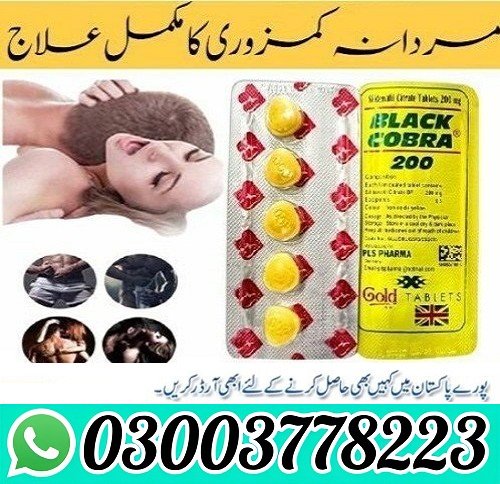 Black Cobra Tablets For Men 200mg in Pakistan