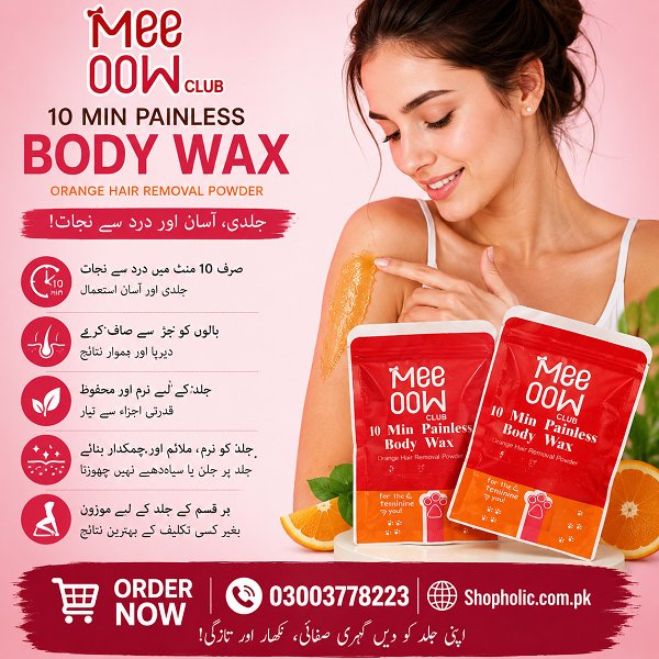 Mee Oow Original 10 Minute Painless Body Wax Powder