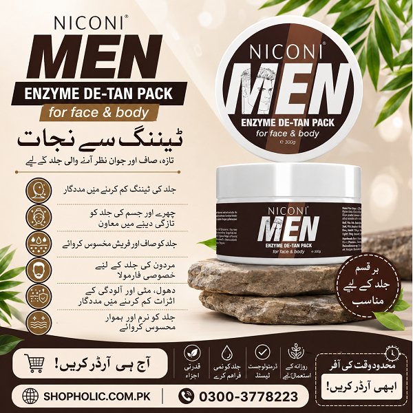 Niconi Men Enzyme De-Tan Pack Price In Pakistan
